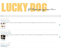 Tablet Screenshot of luckydogstamper.com